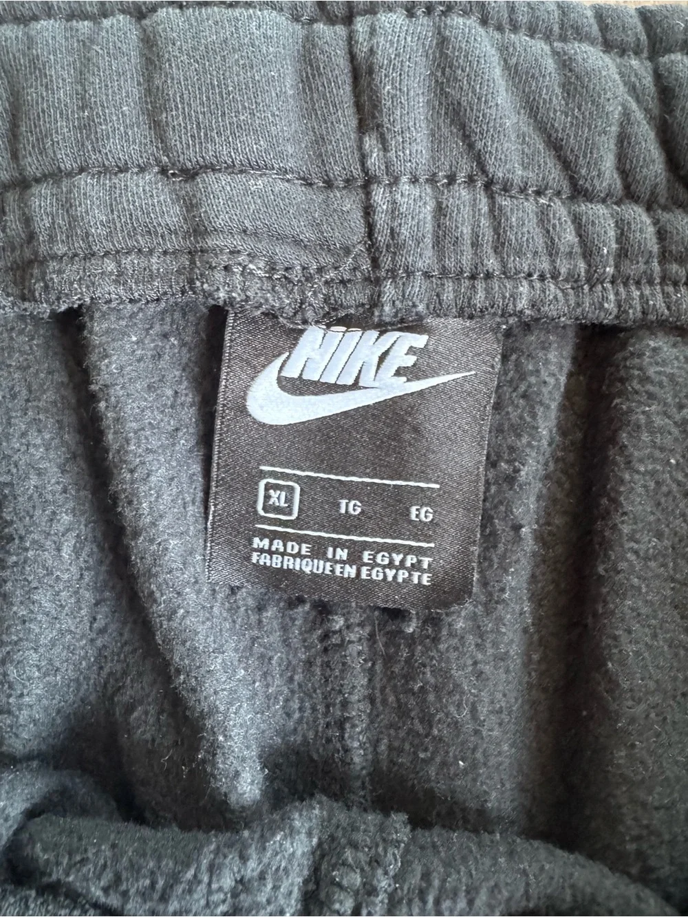 Nike Black Sweat Suit with White and Yellow Swoosh Logos